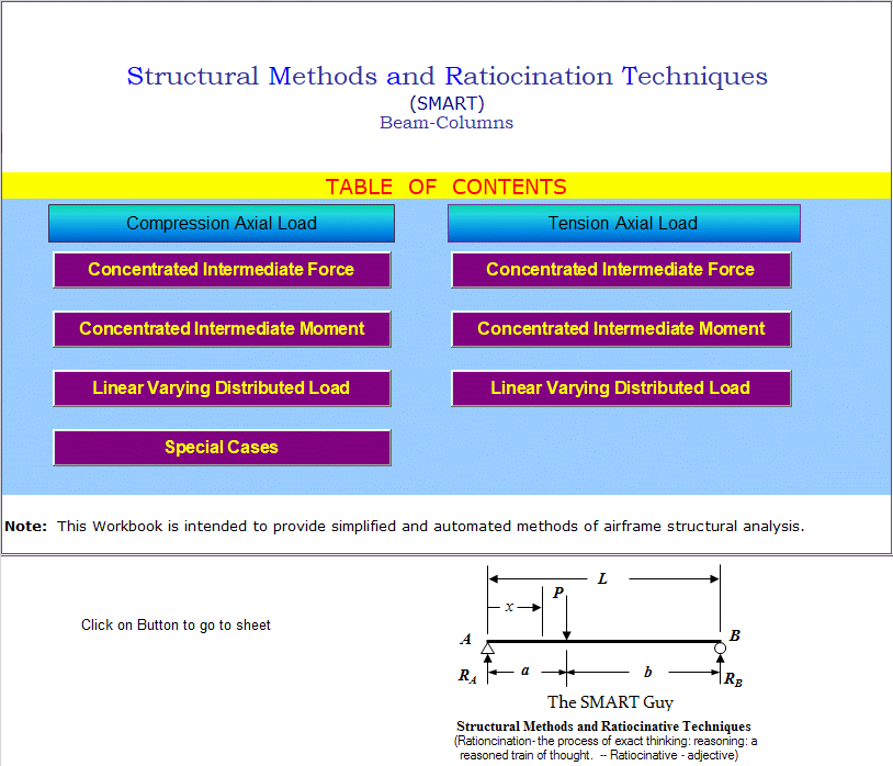 beam formulas workbook